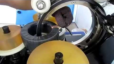 Current transformer CNC toroidal winding machine step 5