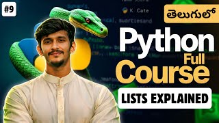 Celebrity Python Full Course in Telugu | Lists in Python | Python List Tutorial | video 9 Profile