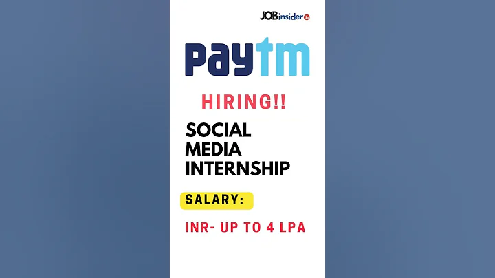 [Apply Now] Paytm Hiring Students for Social Media Internship 2023 | Job for college Students. - DayDayNews