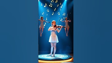 The Enchanted Violinist 🎻✨ #agt #magic #talent #violinist #enchanted #america #short #youtubeshorts