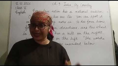 Class II English 12 01 2022 by Mrs Vandana Singh Ch 9