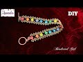 Lbeads Tutorial || Rainbow beaded bracelet || Daisy beaded bracelet