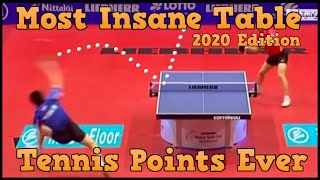 Most Insane Table Tennis Points Ever (2020 Edition)