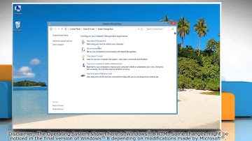 How to use Speech Recognition in Windows® 8