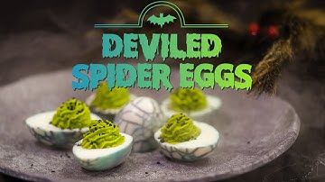 Halloween Deviled Spider Eggs | MagicalButter