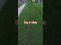 When the Lawn Mower Becomes a Sled 😂 #Shorts Mowing a Hill #lawnlife #lawncare #lawncarenation #lawn