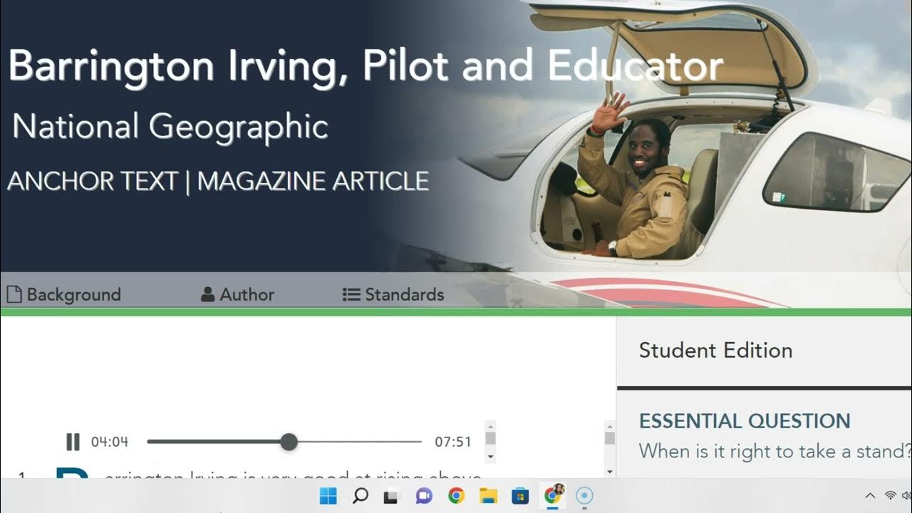 Barrington Irving, Pilot and Educator - YouTube