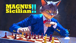 Magnus Sicilian | BRILLIANT ROMANTIC FUN! 🐐♟️🤩