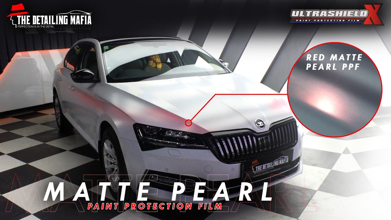 Matte Pearl Red PPF Installation On Skoda Superb Ceramic Coating matte-pearl-red-ppf-installation-on-skoda-superb-ceramic-coating