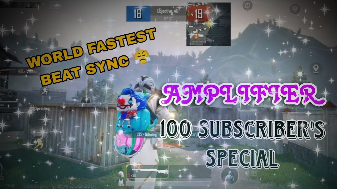 AMPLIFIER / 100 SUBSCRIBERS SPECIAL / BGMI MONTAGE