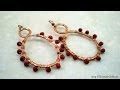 How to Make Bead Wrapped Hammered Wire Earrings