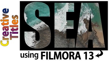 Creative Title Animations with Video Inside Text in Filmora 13!