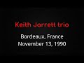 Capture de la vidéo Keith Jarrett Trio - Bordeaux, November 13, 1990