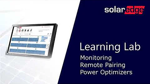 Remote Power Optimizer Pairing SolarEdge Monitoring