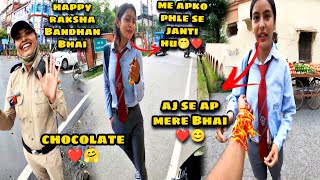 Girl’s Reaction 😍|Making Girls Smile🤣Raksha Bandhan Special video| screenshot 1