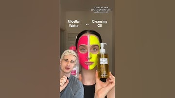 Micellar Water vs Cleansing Oil. #dermreacts #skincare