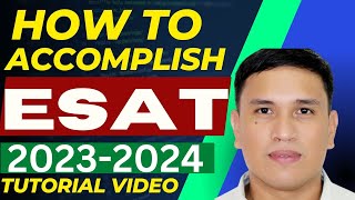 HOW TO ACCOMPLISH ESAT 2023-2024 STEP BY STEP TUTORIAL screenshot 3