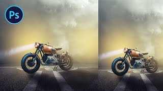 Fantasy  Bike Wallpaper Making Photoshop Tutorial screenshot 3
