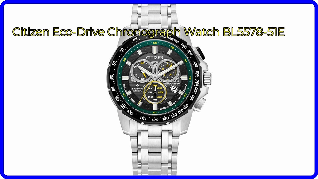 REVIEW (2026): Citizen Eco-Drive Chronograph Watch BL5578-51E