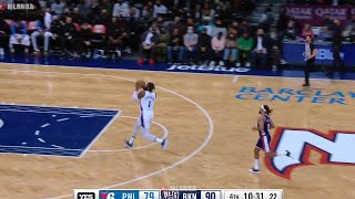 Andre Drummond got the steal but he traveled to Philly as he scored 😀