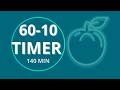 Pomodoro Timer 60/10 – 140 Minutes (Deep Focus with Breaks)