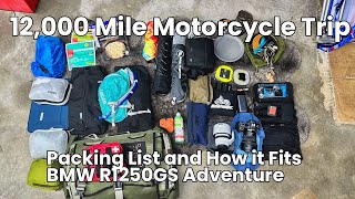 Packing for a 12,000 Mile Motorcycle Trip  BMW R1250GS Adventure  Arctic Circle