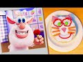 Booba  animal bagels  food puzzle  new episodes  moolt kids toons happy bear