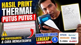 Hasil printer Thermal  Putus Putus // Driver thermal blueprint eco, SVC , IWARE  lengkap