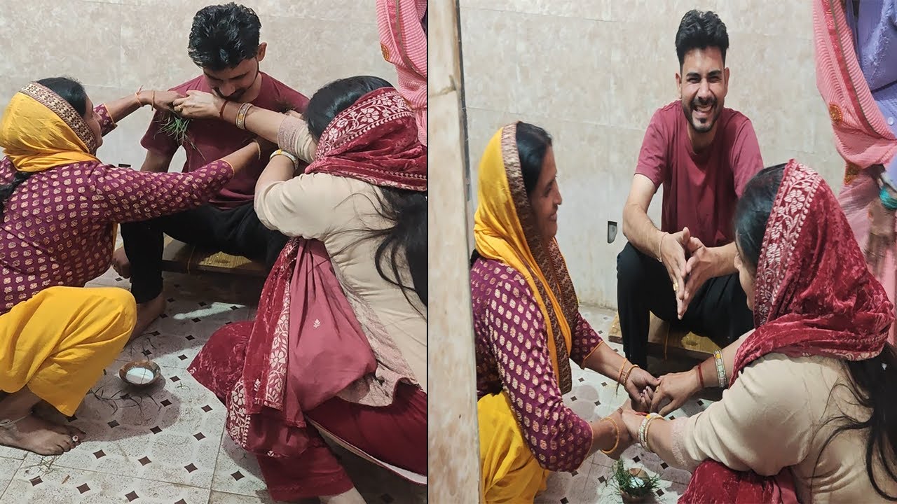 🌺अब कन्हैया की दूल्हा बनने की🌺 ख़ुशी छुपाये नहीं छुप रही है 🌺देवर जी को लग गए 🌺है हल्दी और बान 🌺