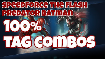 Injustice 2 Mobile Speedforce The Flash & Predator Batman 100% Combos