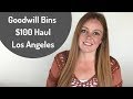 $100 Goodwill Bins Haul Los Angeles: Womens Clothing For Poshmark & Ebay