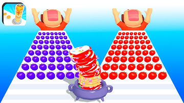 Pancake Run Gameplay All Levels iOS,Android Mobile Walkthrough Game Alltrailer Mix Level OPKX4F