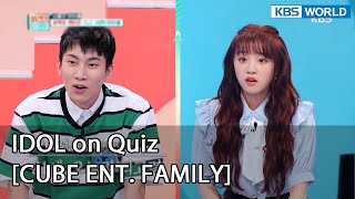 [ENG] IDOL on Quiz #2 (CUBE ENT.FAMILY) KBS WORLD TV legend program requested by fans | KBS WORLD TV screenshot 5