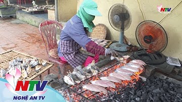 Ẩm thực Xứ Nghệ: Thơm ngon cá thu nướng Cửa Lò