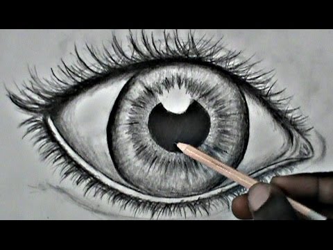 Step-by-Step: Drawing A Realistic Eye (for beginners) - YouTube