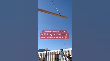 For 2 levels my 72 year old dad and I put beams in by hand 😳 the other 3 levels we used a crane 😂