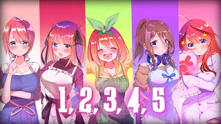 Nightcore | Kore kara mo Gotoubun (1, 2, 3, 4, 5) [The Quintessential Quintuplets]『with lyrics』