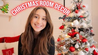 CHRISTMAS ROOM DECOR | DECORATING MY ROOM FOR CHRISTMAS