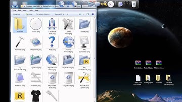 How To Install Animated 3D Icons For Rocketdock On PC Desktop with Windows 7 Theme