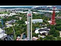 Six Flags Over Texas Then & Now! Then During Lockdown & Now After Lockdowns Lifted! 4K Drone Flying!