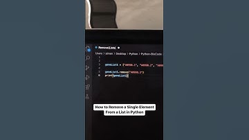 How to Remove an Element From a List in Python