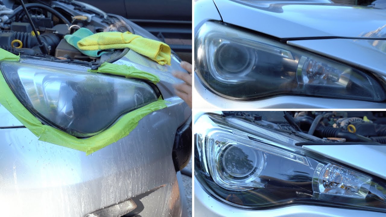 How To RESTORE Foggy-Cloudy Headlights | Sand & Polish To Like-New Condition - YouTube