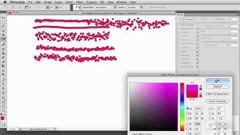Photoshop CS5 406: Custom Brush Controls  Grunge Brush Creation - 13 Scatter Controls