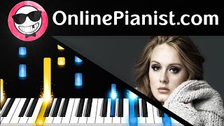 How to play Hometown Glory by Adele - Piano Tutorial