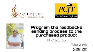 WP1 | PROJECT 36 | Program the feedbacks sending process to the purchased product