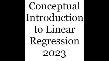 Conceptual introduction to linear regression (part 1 of 8: What is OLS?)