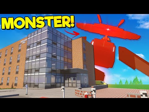I Tried to Survival a SCARY Alien Monster in a College! (Teardown Mods)