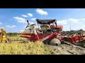 Swaraj harvester stuck in mud Rescued by JCB 3dx Eco | harvester | | tractor |