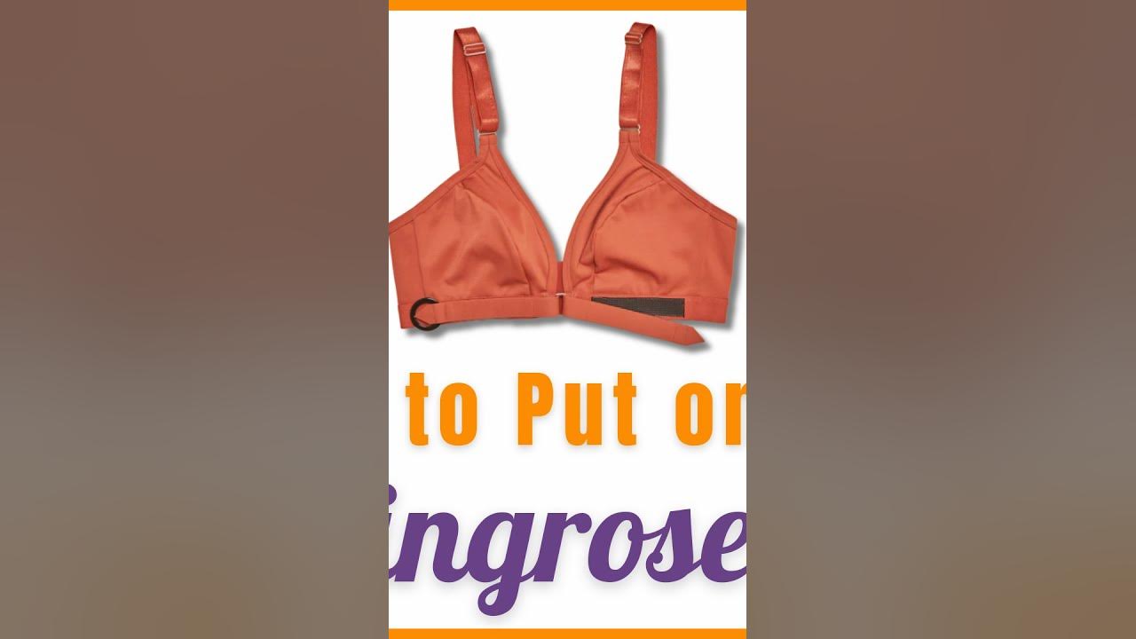 How to put on SpringroseBrand adaptive bra with one hand YouTube