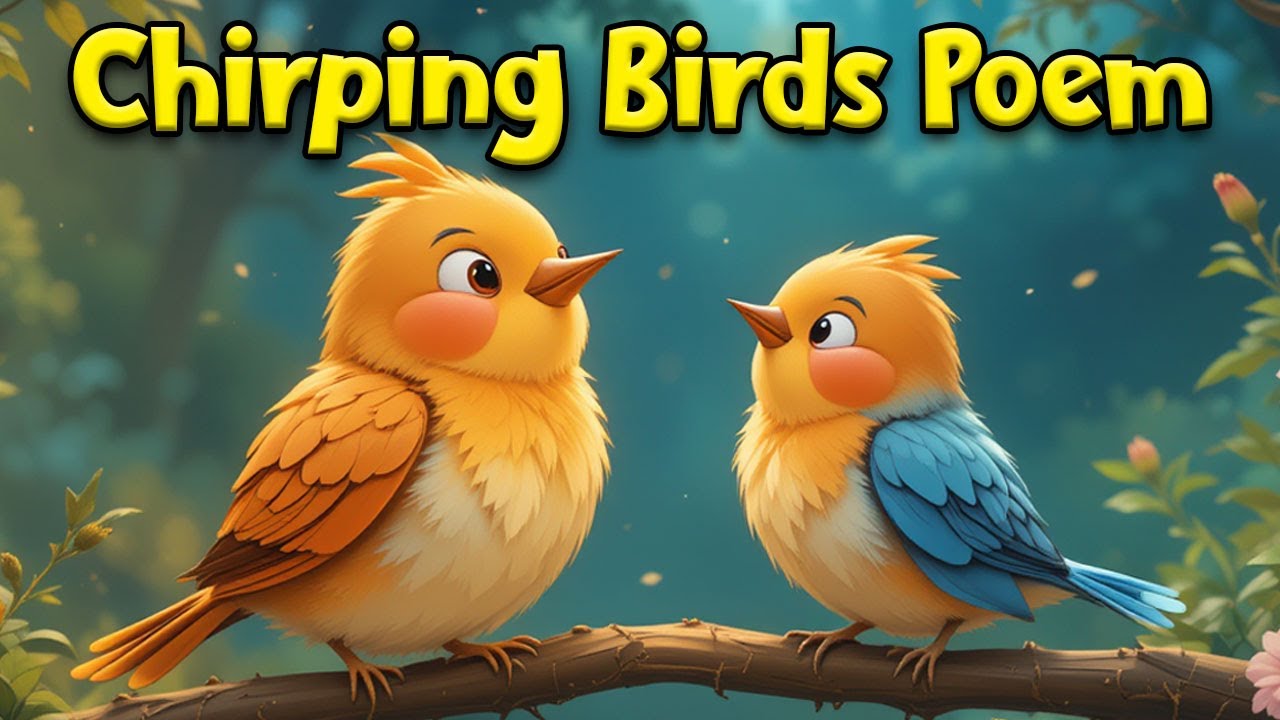Birds Chirping Poem for Kids | Relaxing Rhyme & Song | Nature Music for Children